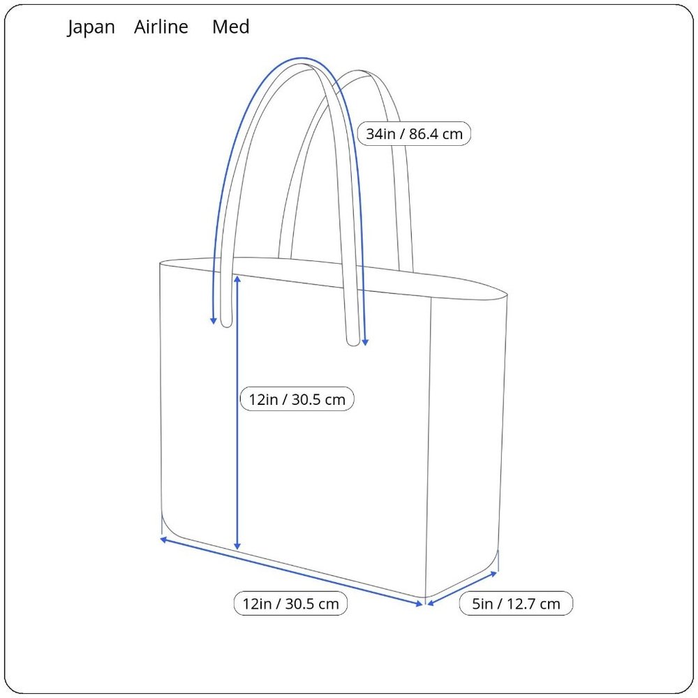 Vintage JAL JAPAN AIRLINES Cabin Crew Shoulder Flight Travel Tote Bag Carry On - Picture 3 of 15